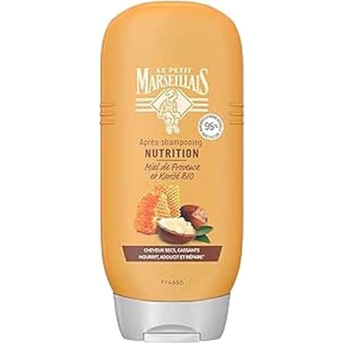 LE PETIT MARSEILLAIS NOURISHING CONDITIONER, DRY, DAMAGED AND BRITTLE HAIR, ORGANIC HONEY FROM PROVENCE & ORGANIC SHEA - Image 1