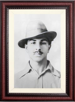 STUDIO AVINASH STUDIO AVINASH FREEDOM FIGHTER BHAGAT SINGH 2 INCH PREMIUM FRAME VELVET THERMAL COATED LAMINATION PHOTO WITHOUT GLASS 14X19 INCH 