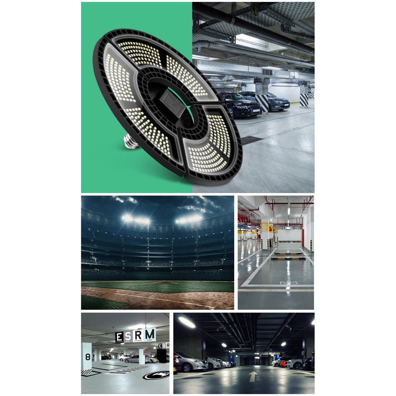 Garage Light Waterproof Collapsible Transformable Warehouse Factory Canopy Lights - Image 5