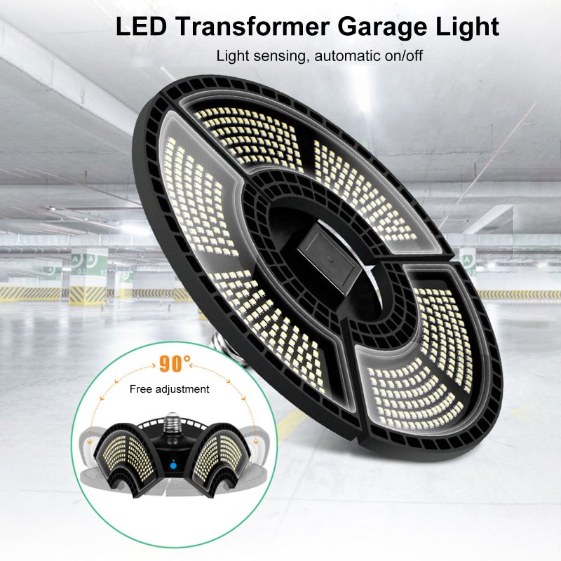 Garage Light Waterproof Collapsible Transformable Warehouse Factory Canopy Lights - Image 2