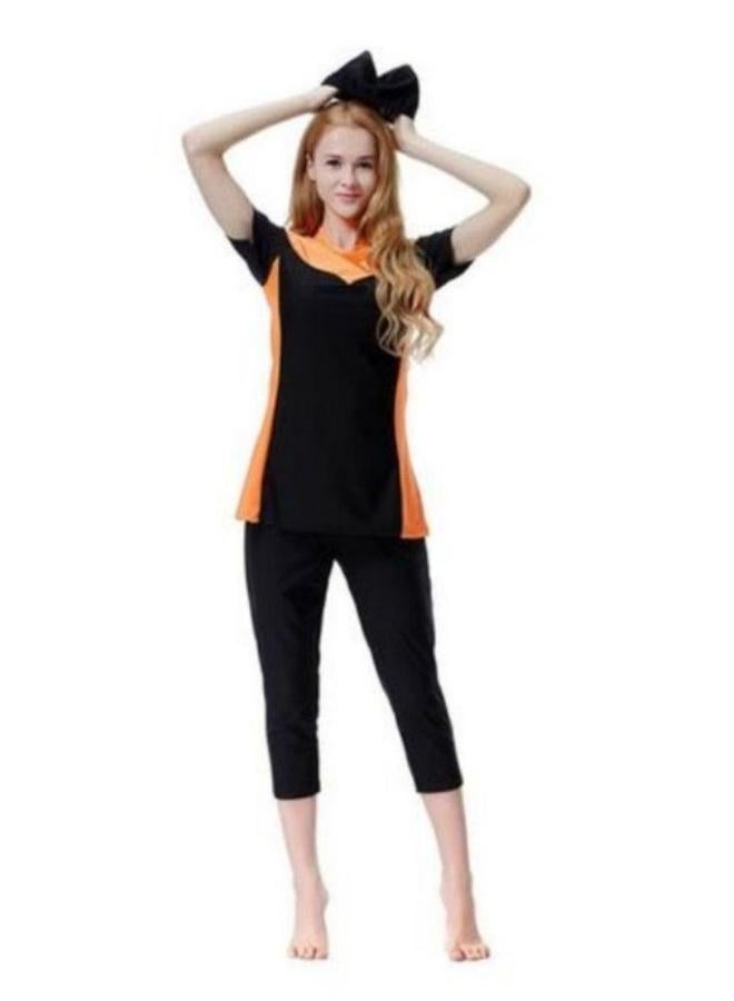 3PCS Women Modest Muslim Swimsuit, Short Sleeves Swimsuits, Full Covered Swimwear, Beachwear, Swimming Swim Suit - Image 3