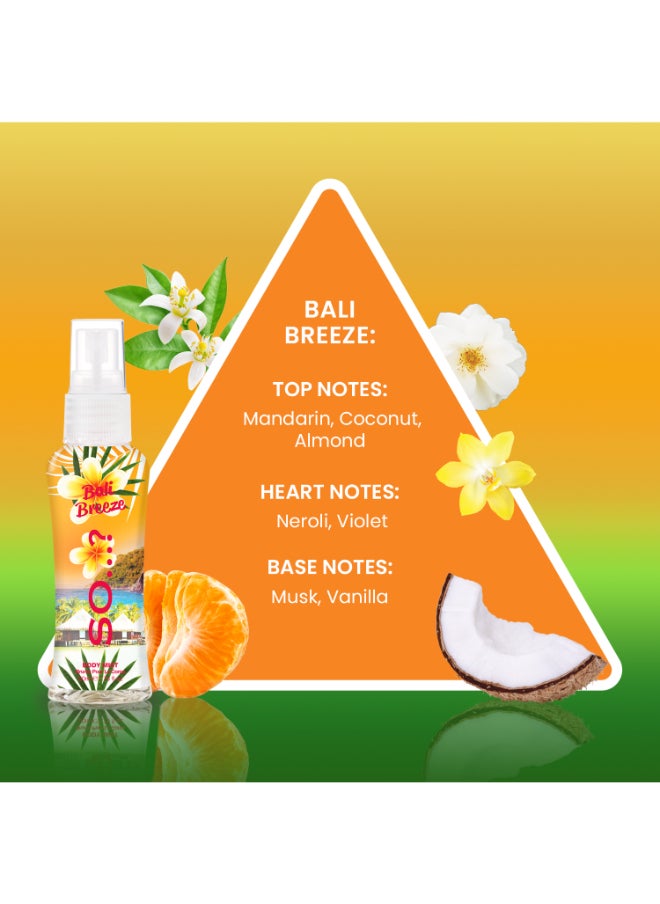 So..? - So…? Escapes Womens Gift Set, with Ibiza Dream, Bali Breeze, Mykonos Nights & Marbella Magic, Fragrance Spray Set (4 x 50ml). - Image 1