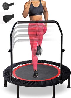 Arabest Foldable Mini Trampoline, Indoor Trampoline for Kids, Adults Indoor/Garden Workout, Fitness Rebounder  - Image 1