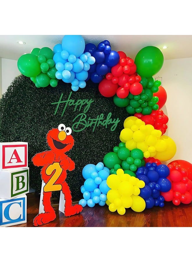 MASTRON Happy Birthday Sign for Backdrop - Glitter Green Felt 'Happy Birthday' Letter Sign for Balloon Arch Backdrop Decorations - Image 3