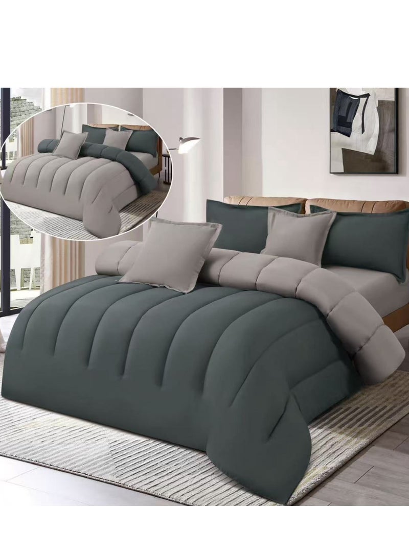 Ming Li Comforter Set Bedspread 6 Pieces Medium Filling Two Sides Microfiber 230x250 cm  - Image 1