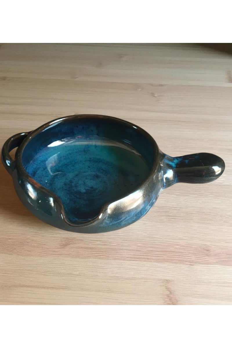 كلور زون بوتري قلايه - بوله من الفخار و الخزف تستخدم الميكروويف و داخل الافران وتسخدم للشوربه متعدد الاستخدام -مقاس ١٧ سم - Image 2