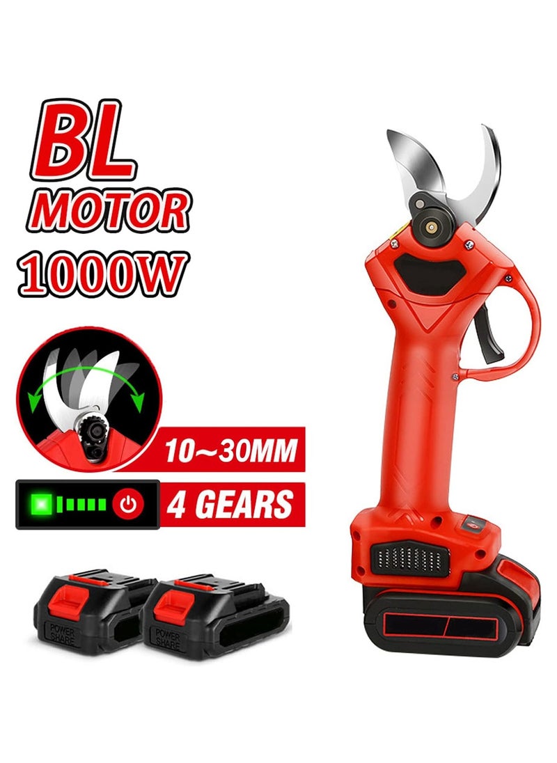AROAQ - Rechargeable Electric Pruning Shears for Fruit Trees High Branch Cutting Lithium Battery Powered with Extension Pole for Garden Use - Image 1