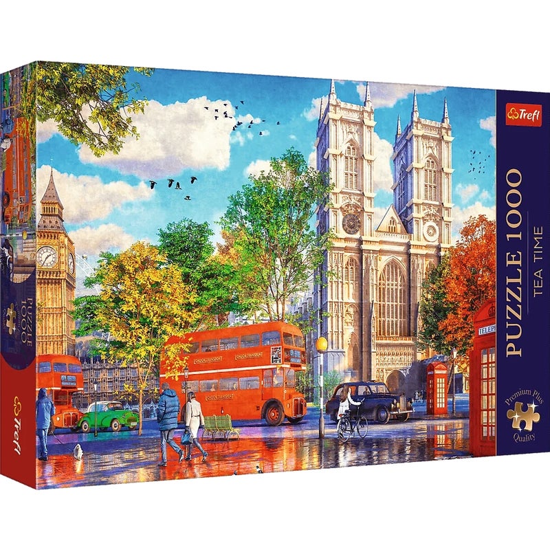 Trefl - Tea Time London View Premium Puzzle 1000 Pieces - 10805 - Image 1