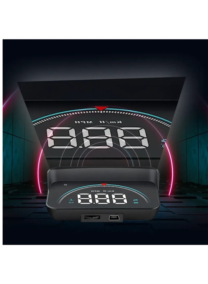 توبيز نظام توبي الجديد M8 HUD Head-up Display متعدد الوظائف للتحذير من السرعة الزائدة للسيارات والشاحنات المزودة بنظام OBD II أو EUOBD - HUD M8 - Image 2