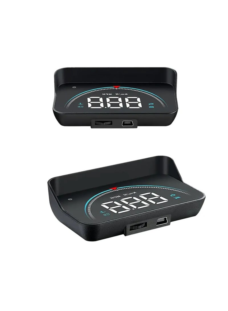 توبيز نظام توبي الجديد M8 HUD Head-up Display متعدد الوظائف للتحذير من السرعة الزائدة للسيارات والشاحنات المزودة بنظام OBD II أو EUOBD - HUD M8 - Image 3