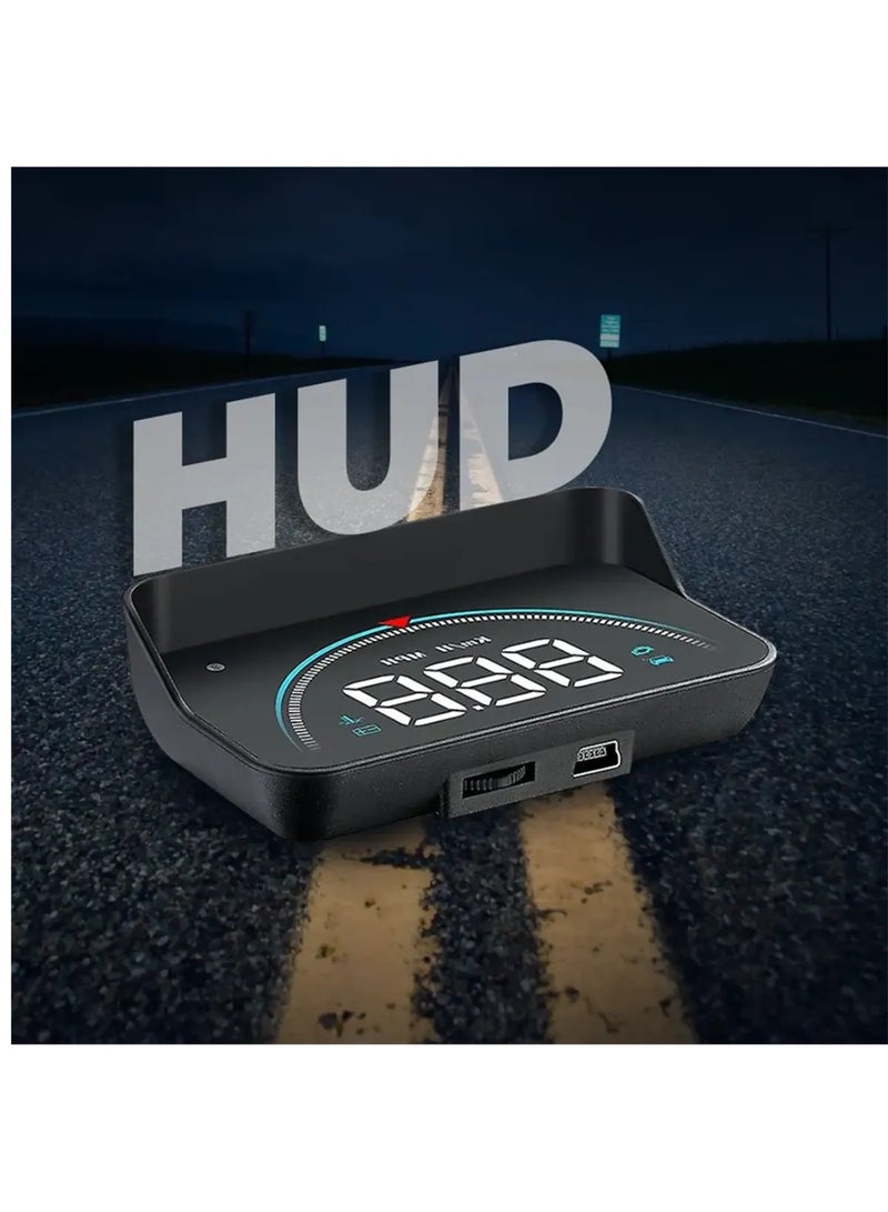 توبيز نظام توبي الجديد M8 HUD Head-up Display متعدد الوظائف للتحذير من السرعة الزائدة للسيارات والشاحنات المزودة بنظام OBD II أو EUOBD - HUD M8 - Image 4