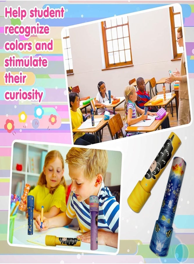 BELLSBERRY 15 PCS Kaleidoscope Toys for Kids | Classic Vintage Educational Party Favors & Birthday Return Gifts - Image 4