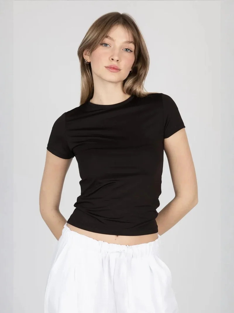 هيكاب تيشيرت أساسي بياقة دائرية