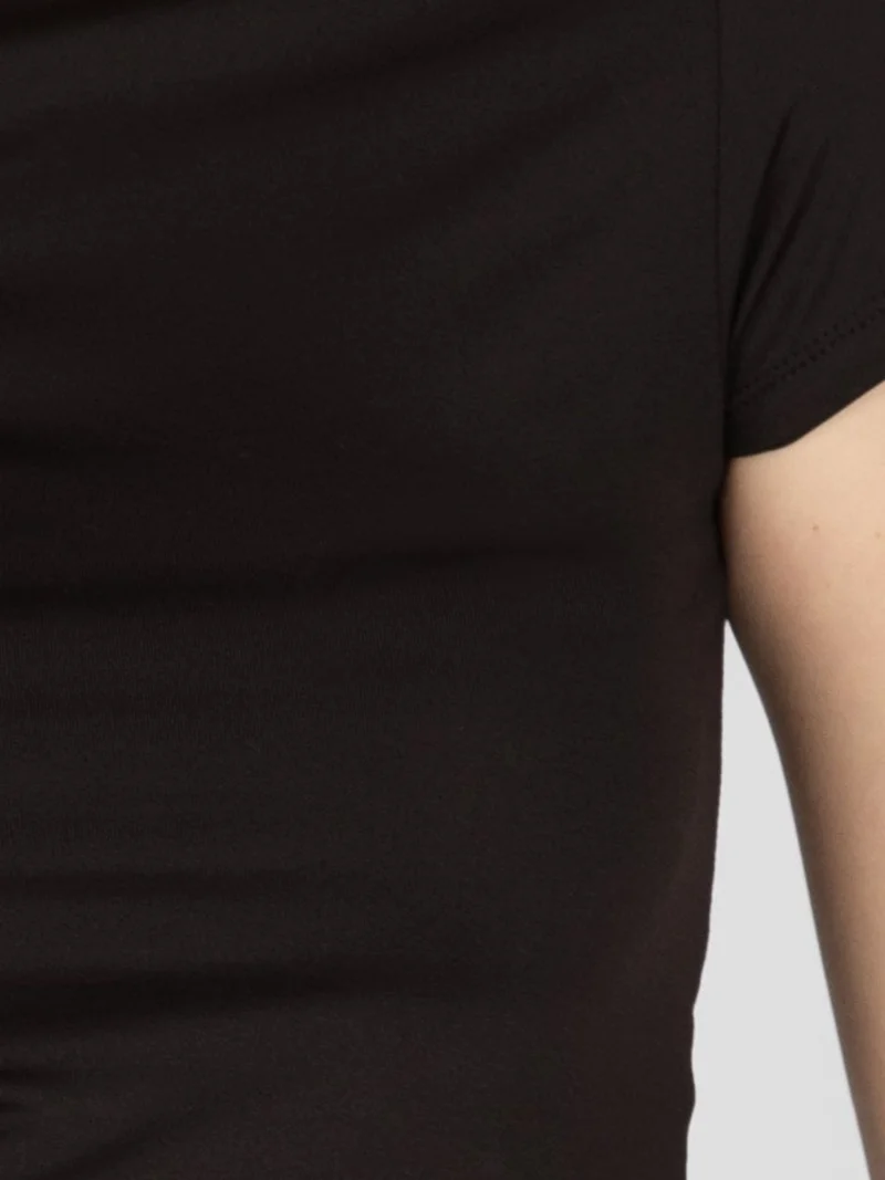 Hiccup Black Crew Neck Basic T-shirt for Women | Best Price UAE