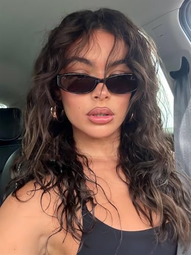 GUVIVI Retro Oval Sunglasses for Women 2026 90s Small Chic Cat Eye Sun Glasses Sunnies Lightweight Shades - Image 3