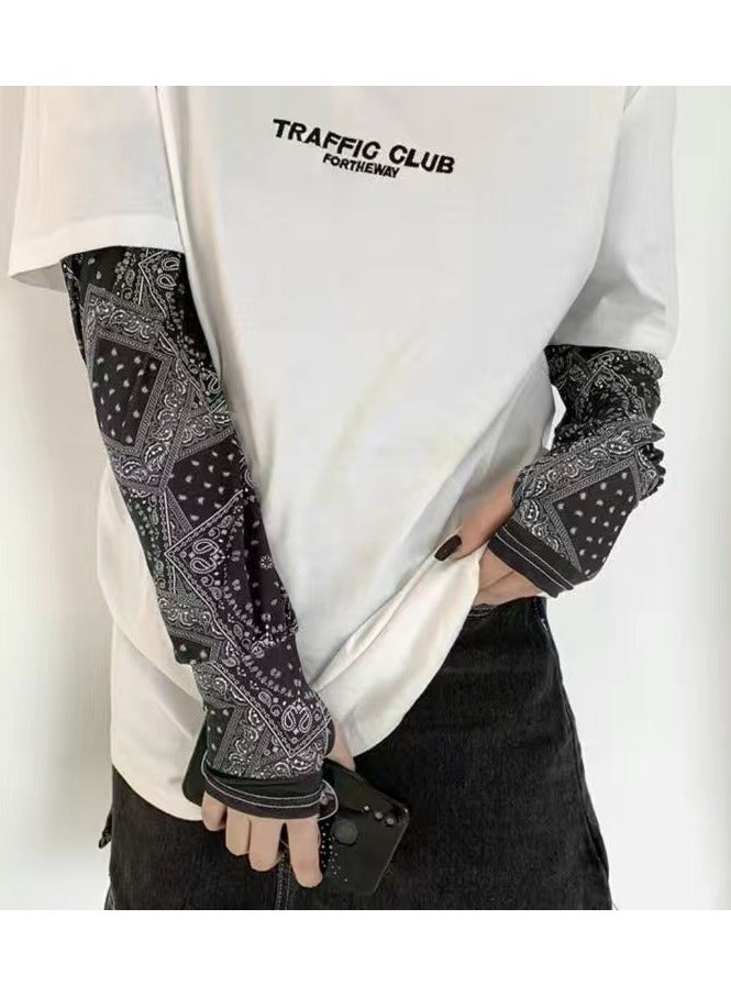 Sun Protection Cooling Arm Sleeves Outdoor UV Protective Gear