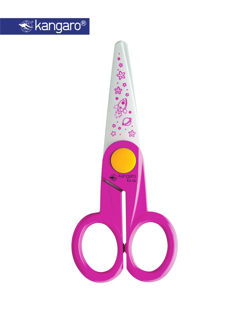 Kangaro Kids Safety Scissors 5 Inch 126mm Plastic Blade - Image 1