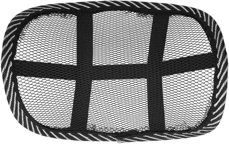 klarako Car Headrest Neck Pillow Relief Neck/Back Pain Neoprene Mesh Ice Silk Ventilation Cushion Interior Accessories (Black) - Image 1