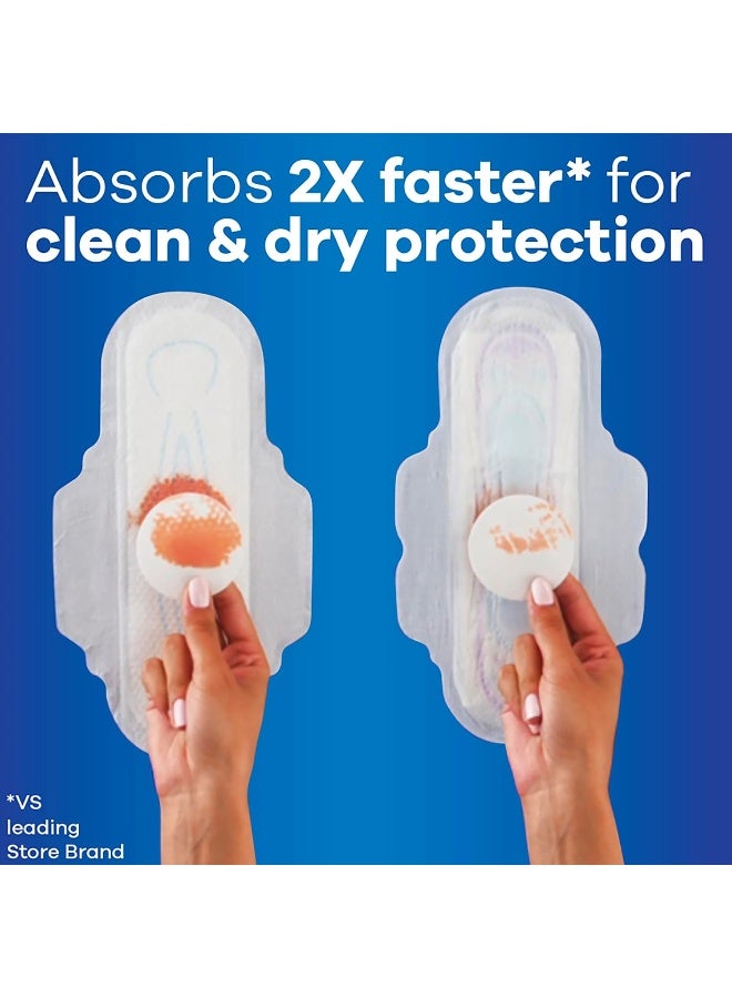 Always Ultra Thin, Feminine Pads for Women, Size 2 Long Super Absorbency, with Wings, Unscented, (Pack of 42) - Image 3