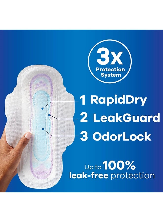 Always Ultra Thin, Feminine Pads for Women, Size 2 Long Super Absorbency, with Wings, Unscented, (Pack of 42) - Image 2