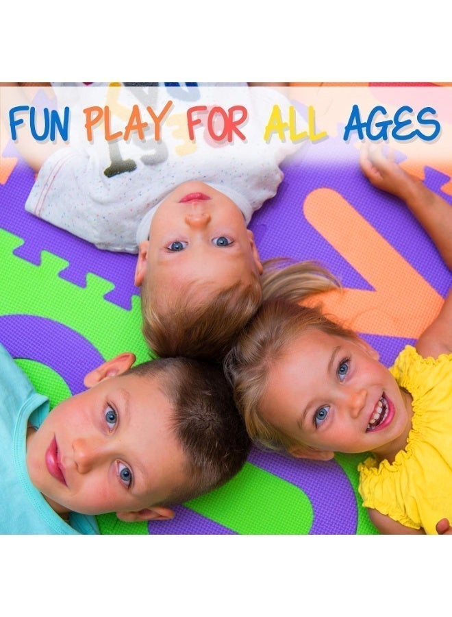 26-Piece Kids Alphabet Puzzle Play Mat, 30 × 30cm Interlocking Foam Floor Play Mat with Removable A–Z Letters, Colorful Educational Activity Mat for Playroom, Nursery, Preschool and Indoor Learning - Image 4