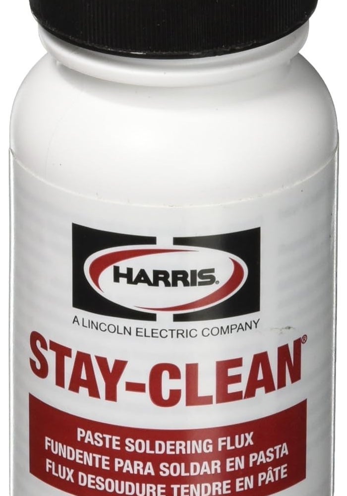 HARRIS SCPF4 Stay Clean Paste Soldering Flux - 4 oz. Jar - Image 1
