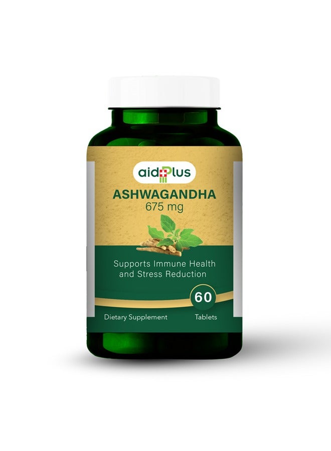 Aidplus Ashwagandha 675 mg – 60 Tablets - Image 1