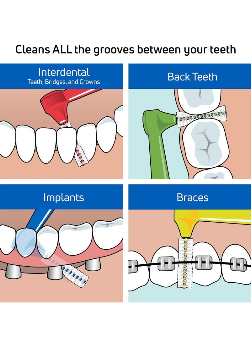 Tepe Angled Interdental Brushes Pink - Image 3