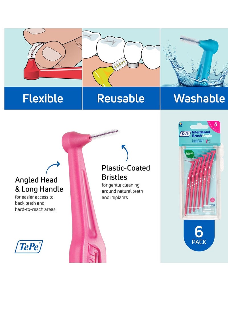 Tepe Angled Interdental Brushes Pink - Image 5