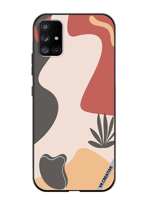 Protective Case Cover For Samsung Galaxy A51 5G Printable Template With Abstract Geometric Shapes, Nature Aesthetic Texture, Design Multicolour
