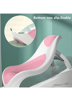 MUMS PLANET Baby Bath Seat, Toddler Shower Support | Foldable Comfortable Adjustable Bath Seat,Intelligent Temperature Sensing Kids Head Hair Linser Salon Chair for Boys Girls  - Image 3