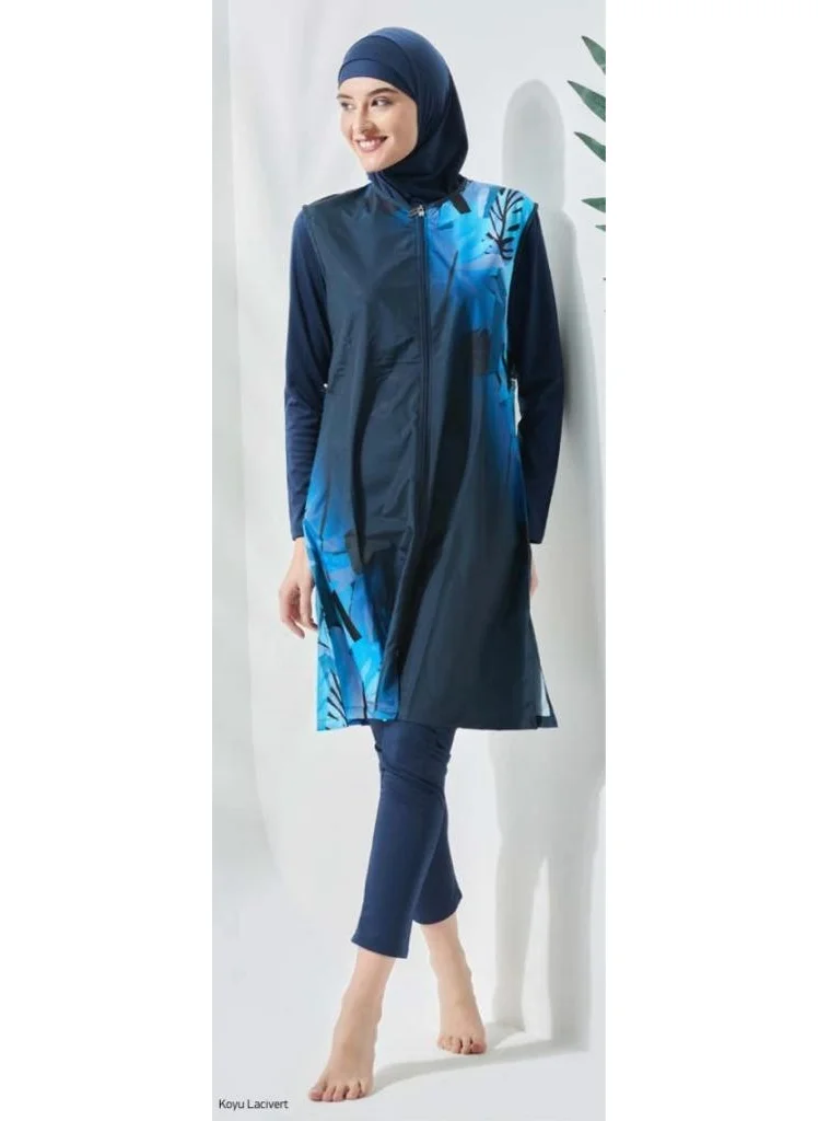 Seamay 1005 Navy Blue Hijab Swimsuit