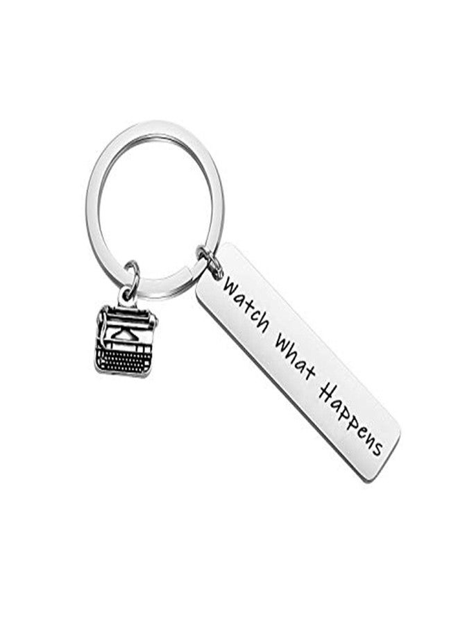 AKTAP Inspired Gift Watch What Happens Musical Theatre Keychain Journalist Jewelry Katherine Plumber Gift - Image 1