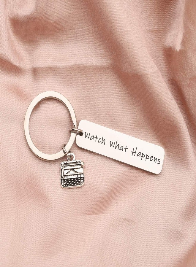 AKTAP Inspired Gift Watch What Happens Musical Theatre Keychain Journalist Jewelry Katherine Plumber Gift - Image 3