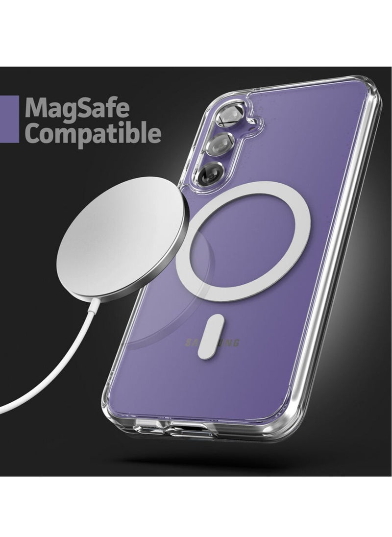 Techie - Samsung Galaxy S24 Plus 2024 MagSafe Clear Case - Transparent Hybrid Cover with Built-in Magnets for Easy Charging and Mounting - Image 1