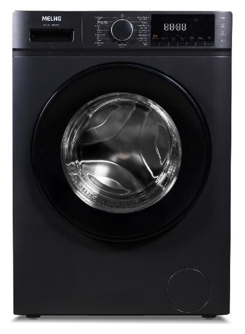 Meling Front Load Automatic Washing Machine, 8KG, 16 Programs, Inverter, 1400 RPM, Silver - MFL80-14586BS