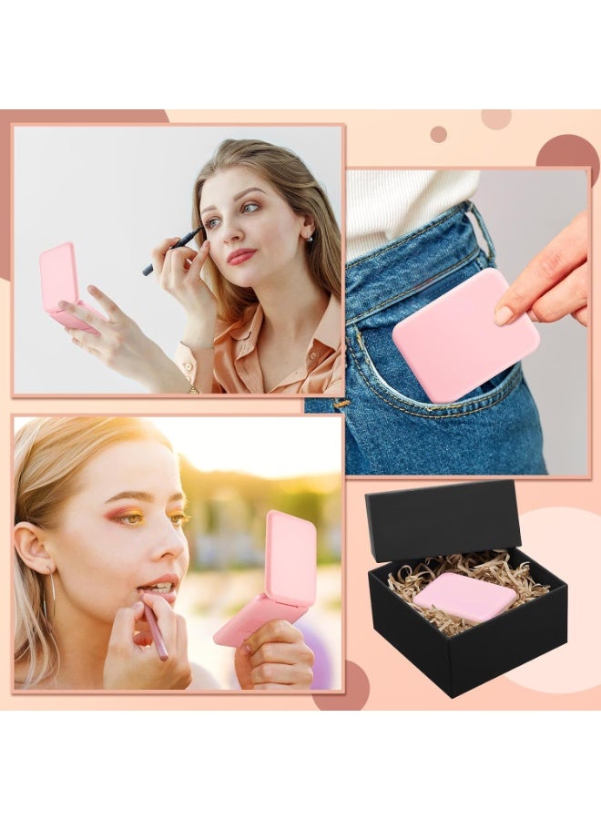 Relex Pocket Mirror, 1X & 3X Magnification LED Compact Travel Makeup Mirror With Light, 2-Sided, Portable, Folding, Handheld (Pink) - Image 5