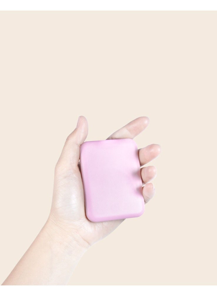 Relex Pocket Mirror, 1X & 3X Magnification LED Compact Travel Makeup Mirror With Light, 2-Sided, Portable, Folding, Handheld (Pink) - Image 4