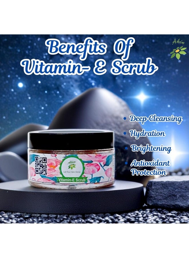 Vitamin E Facial Scrub | Face Scrub with Vitamin E for a Radiant Glow, for Exfoliation | 100% Vegan | Remove Dirt & Dead Skin | for Men & Women | for All Skin Type (50 gm) - Image 4
