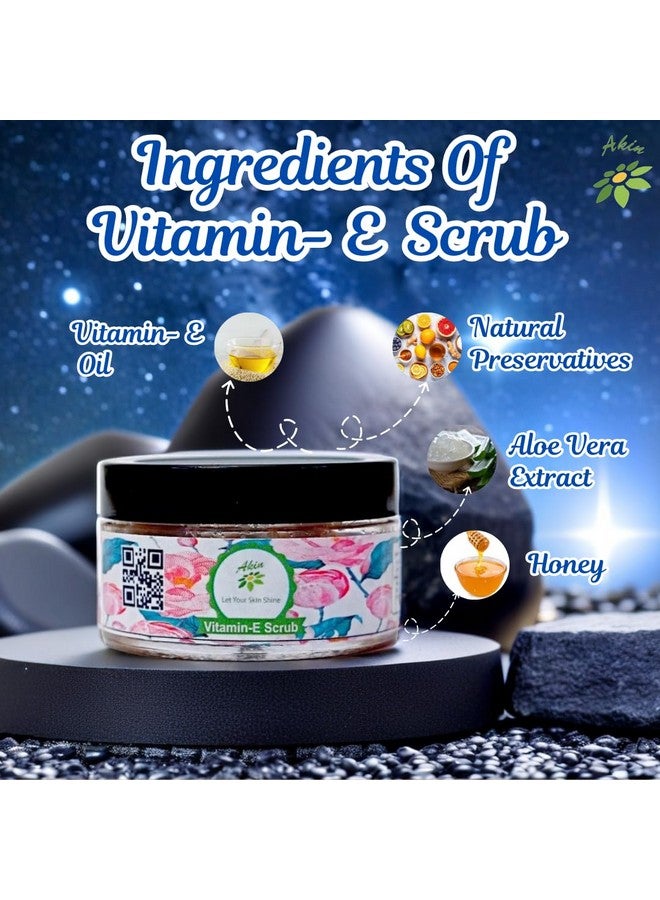 Vitamin E Facial Scrub | Face Scrub with Vitamin E for a Radiant Glow, for Exfoliation | 100% Vegan | Remove Dirt & Dead Skin | for Men & Women | for All Skin Type (50 gm) - Image 5