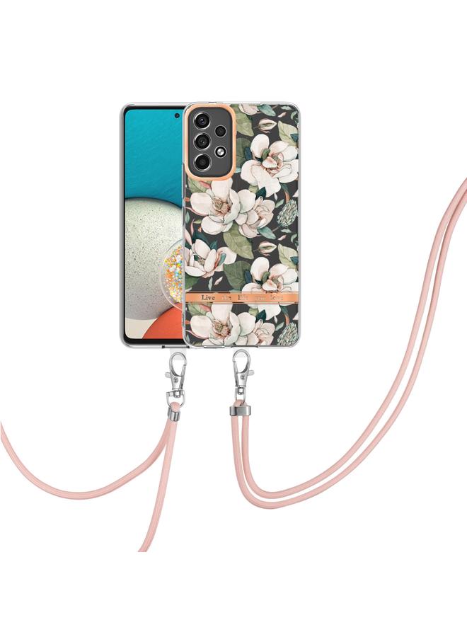 إيروريكس جراب لهاتف Samsung Galaxy A23 من سلسلة الزهور TPU مع حبل تعليق - Image 1