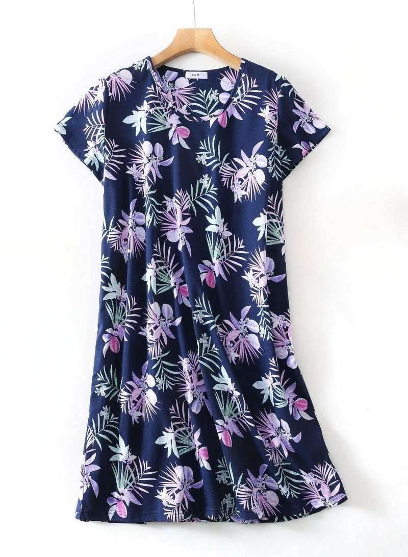 Cute Cartoon Cotton Homewear Knitted Sweet Large Short Sleeve Round - Image 1