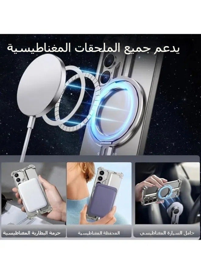 غطاء هاتف بدون إطار أنيق وبسيط لجهاز سامسونج جالاكسي S24 - حماية ممتصة للصدمات من الألمنيوم بدرجة الطائرات - Image 2