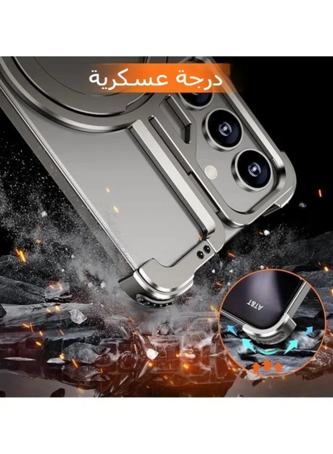 غطاء هاتف بدون إطار أنيق وبسيط لجهاز سامسونج جالاكسي S24 - حماية ممتصة للصدمات من الألمنيوم بدرجة الطائرات - Image 5