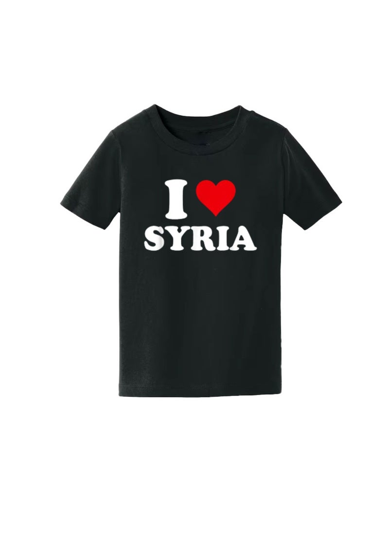 Generic - Syria Kids Boys T-Shirt–Comfortable And Soft Cotton Round Neck And Short Sleeves Tshirts–Perfect For School And Special Events - Image 1