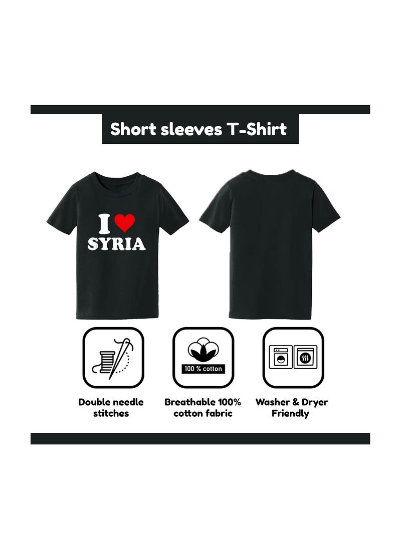 Generic - Syria Kids Boys T-Shirt–Comfortable And Soft Cotton Round Neck And Short Sleeves Tshirts–Perfect For School And Special Events - Image 1