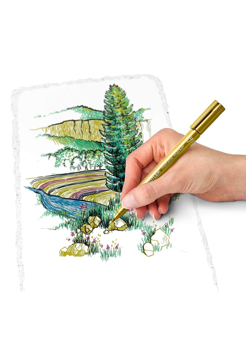 STAEDTLER Staedtler 8323-SBK5 5-Shade Metallic Marker  - Image 5