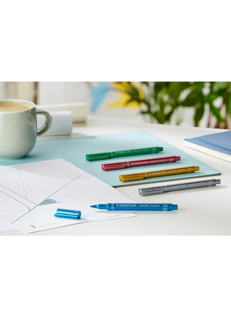 STAEDTLER Staedtler 8323-SBK5 5-Shade Metallic Marker  - Image 2