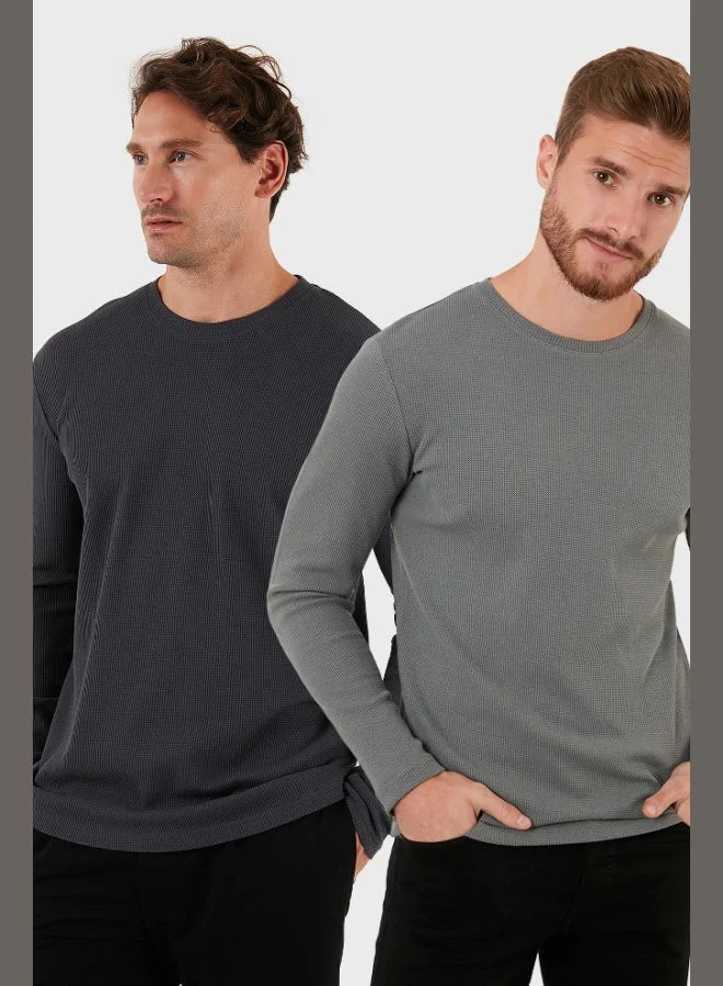 Buratti Cotton Crew Neck Slim Fit Basic Sweat Men's SWEAT 5905073S2