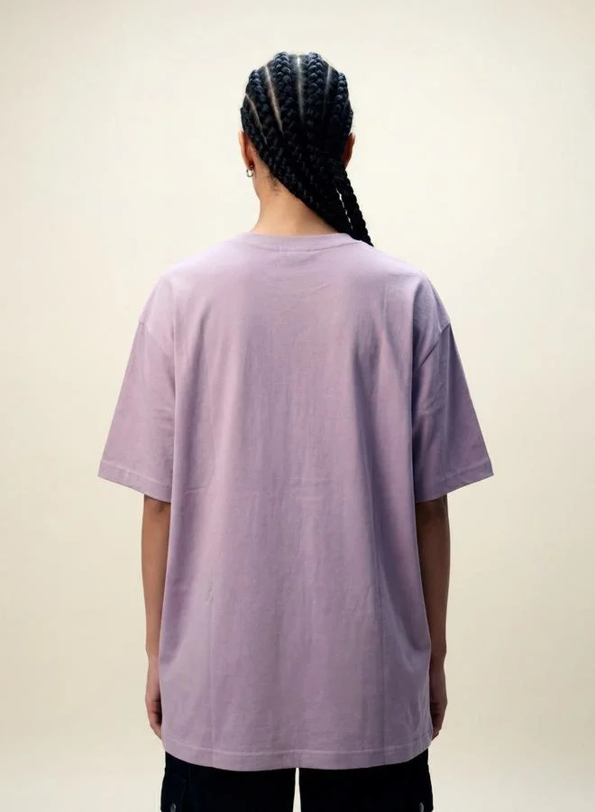 تايك تو Purple Graphic Print Round Neck Short Sleeves T-Shirt By Reprise